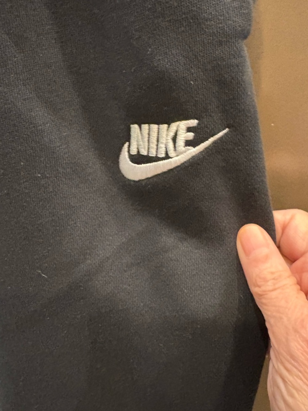 Nike Black Open Hem Sweatpants, 1X - Picture 6 of 9